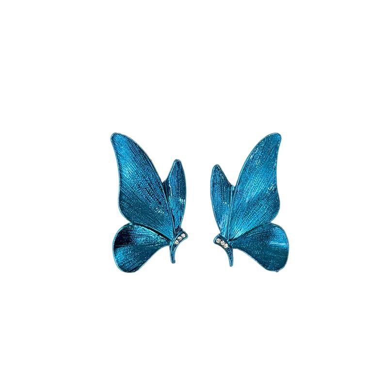 Schmetterlingsohrringe Bunt Blau Elegant Flügel Stecker Trendig Vintage Anhänger Schmuck Party Mode Damen Ohrschmuck Geschenke