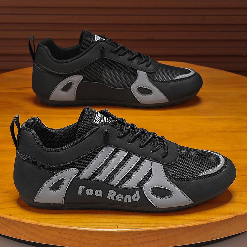 

Summer men s shoes new breathable hollow mesh shoes men s trend versatile flat-bottomed sports and leisure board shoes cloth shoes men 44