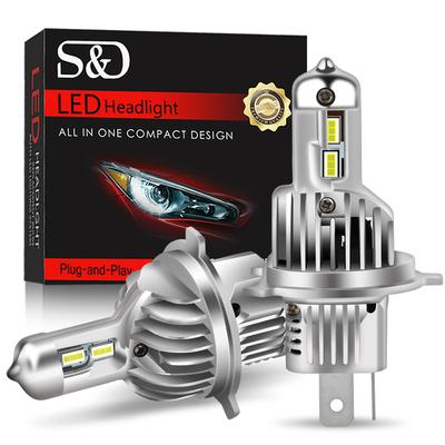 2 Stücke H7 CSP LED H4 Drahtlose 50 Watt 10000LM Canbus Autoscheinwerfer H1 H3 H11 9005 HB3 9006 HB4 Super Helle Hallo/lo Strahl Moto Scheinwerfer Nebelscheinwerfer 6000 Karat Weiß