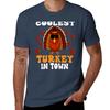 Coolest Turkey In Town Thanksgiving Tshirt Urban Style Print Tshirt