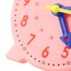 Clock Teaching Aid Learning Model Toy Students Kids Cognitive Time Tool 3 Pointer Linkage 24 Hour