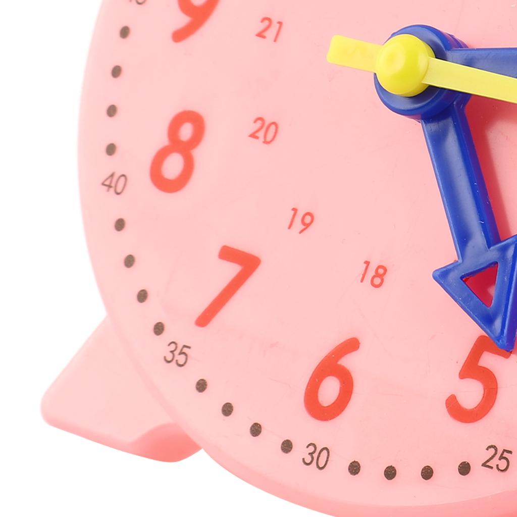 Clock Teaching Aid Learning Model Toy Students Kids Cognitive Time Tool 3 Pointer Linkage 24 Hour
