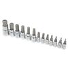 Square Wrench Hex Bit Socket Set 1/4in 3/8in 1/2in Auto Maintenance Repair with Tool Box