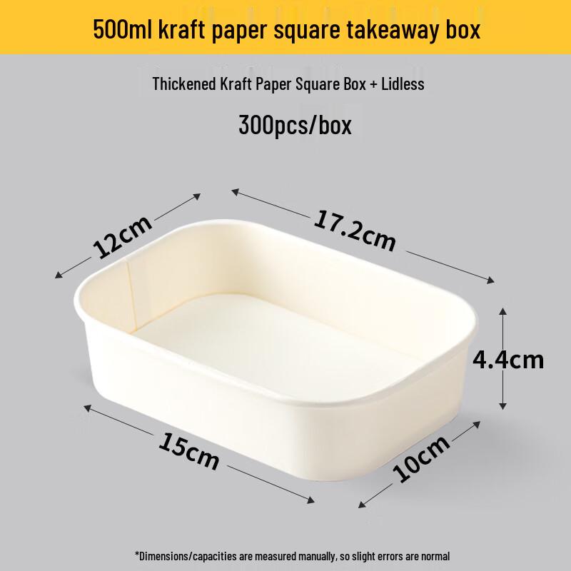 Disposable Kraft Paper Salad Takeaway Box