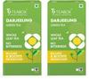 Teebox Darjeeling Grüner Tee | 25 Teebeutel mit Blatt-Grüntee | Reich an Antioxidantien | Sanfter und frischer Geschmack | Koffeinarm (2er-Pack)