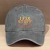 Vintage Ich repariere Sachen und ich wei Dinge Gewaschener BaseballCap  Verstellbarer Sitz Leichtes Polyester Perfekt fr