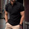 European and American Ins Cross-border Summer POLO Shirt Jacquard Plaid Men's Sports Polo Shirt