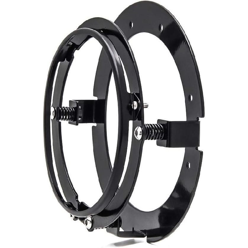 7 Inch Round Headlight Motorcycle Mounting Bracket Ring Mount Brackets For Motorcycle (Black)