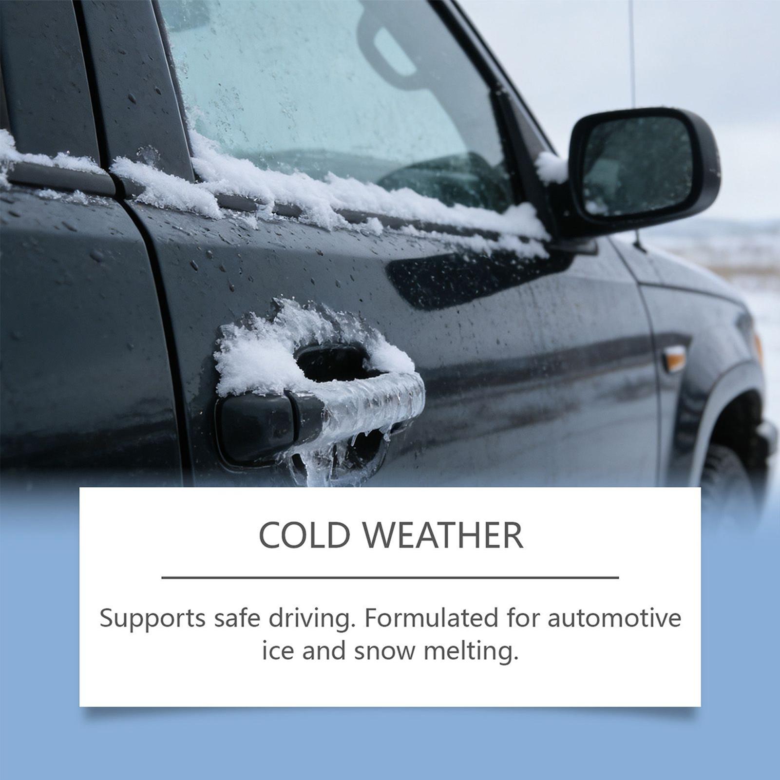 Windshield Deicer Spray 100ml Fast-Acting Long-Lasting Defroster Winter Windshield Snow Melting Fluid For Winter Drivers Vehicle