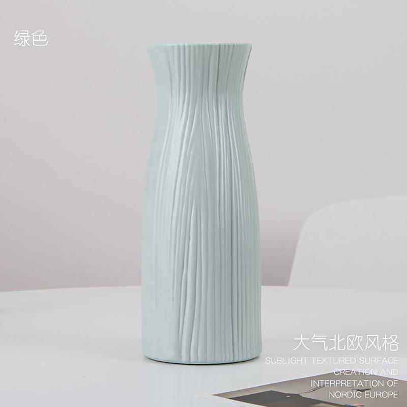 Modern Nordic Plastic Flower Vase, Pink, Blue, White Pot, Basket, Home, Living Room Decoration, Ornament, Arrangement
