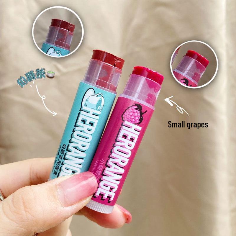HERORANGE Double Moisturizing Lip Balm: Fruity Lip Mask & Cream for Students, Autumn/Winter.