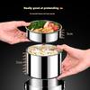 USB Electric Heated Lunch Box Stainless Steel Food Warmer Bento Lunch Box Container for Hot Food Thermal Boxes for Office School
