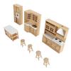 1:12 Scale Wooden Dollhouse Cabinet Furniture Stimulation Realistic Miniature Kitchen Cabinets