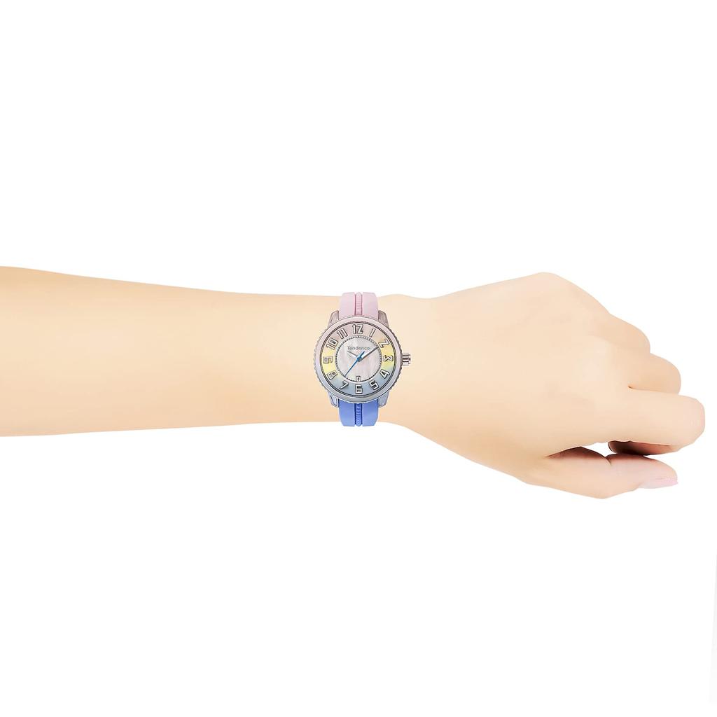 Watch Gulliver De Color Medium Dial Aluminum Mineral Glass Quartz 42MM Watch TY933003 Pink [Tendence] Pink/Blue Women's [Item]
