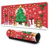 Large Christmas Themed Mouse Pad  SnowflakeTreeSantaStar NonSlip Rubber Base for LaptopDesktop HomeOffice Ideal Gift