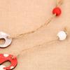 12x Gnome Christmas Wooden Hanging Ornaments Embellishments Santa Claus Doll Predrilled Party