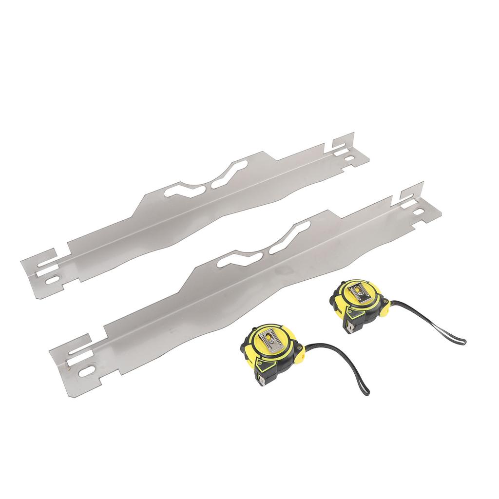 Edelstahl Spurplatten mit 2 Stück 3 Meter Maßband Spurwerkzeug für alle Autos Limousinen SUVs