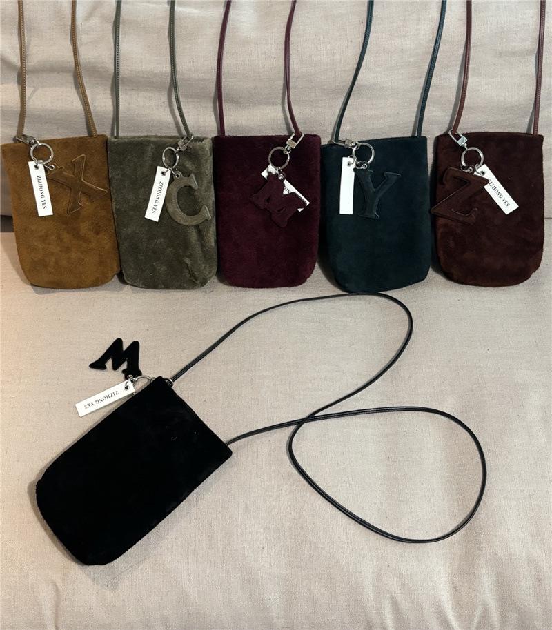 Damen 2025 Frühherbst Matte Rindsleder Vertikale Handy Umhängetasche - Retro Schlichtes High-End Design