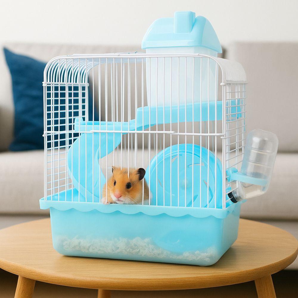 Feeding Bottle Hamster Habitat Cage Removable Pet Castle Cage Pet House
