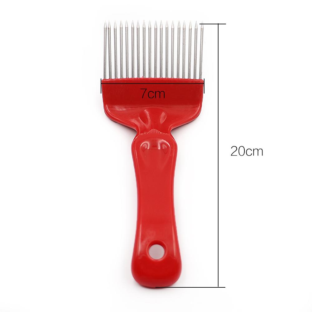 Bee needle Cut Honey Fork Knife Beekeeping Tool With Red And Yellow 21-Needle Honey Comb Shovel Scraper