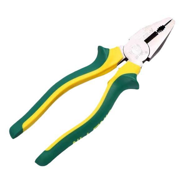 Industrial Grade Multi-Function Tiger Pliers - Chrome Vanadium Steel with Frog Handle for Wire Stripping