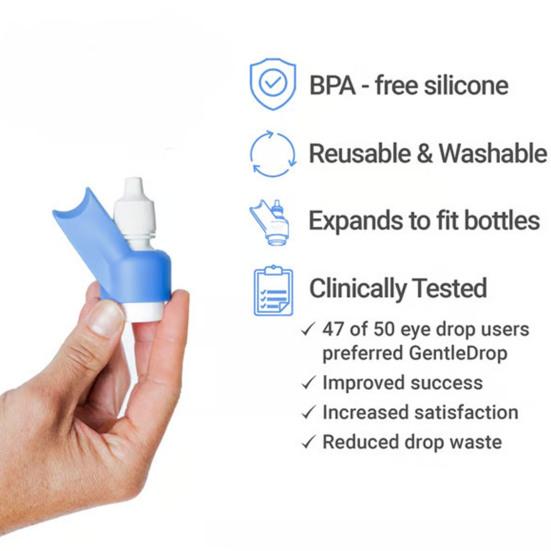Vertical Eye Washer Stand Eyedrop Bottle Holder BPA-Free Dropper Bracket Eye Drop Guide Silicone Tool for 5 10 15ml Bottles