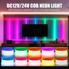 Bandă LED COB Impermeabilă IP68 12V 320 LED-uri/m Bandă LED Neon Flexibilă pentru Piscine Exterioare Iluminat Liniar de Densitate Înaltă