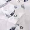 Boys' Cartoon Print Long Sleeve Top & Elastic Jeans Two-Piece Set