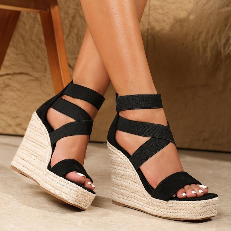 

Летняя Новая Мода Эластичные Перекрестные Ремни Путешествия Прогулки Удобные Универсальные 40 чёрный