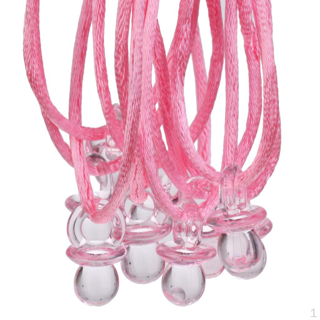 Cheap 20pcs Mini Pacifier Necklaces Game Prizes Gifts Baby Shower Favor
