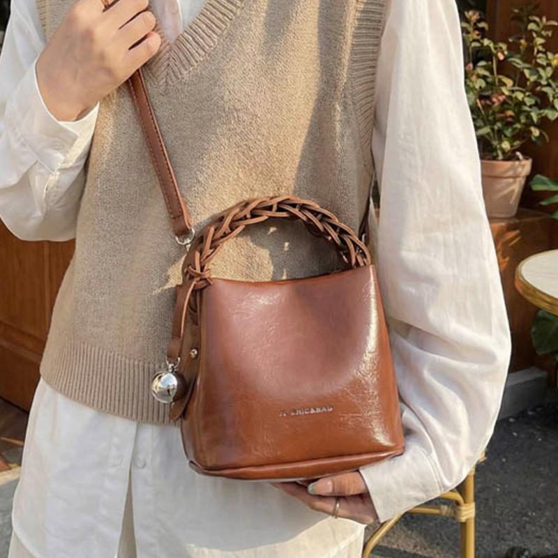Bucket Bag with Premium Texture, Versatile and Suitable for All Occasions, Single Shoulder Crossbody Bag