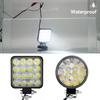 48W Auto LED Bar Arbeitsscheinwerfer MINI 16SMD Runder Quadratischer Arbeitsscheinwerfer 12V Auto Licht Nebelscheinwerfer Offroad für ATV SUV Scheinwerfer Universal