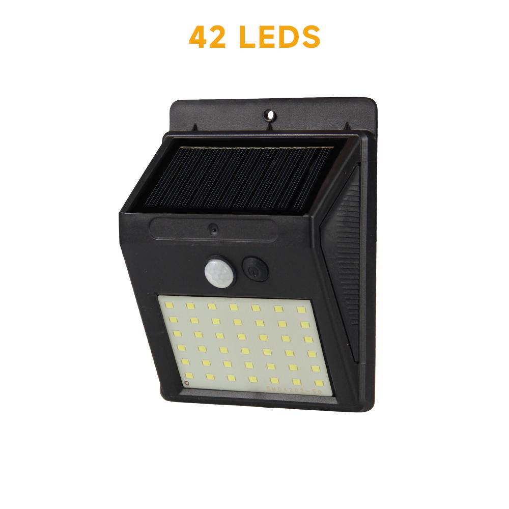42/144/230 LED Solar Light PIR Motion Sensor Wall Light 4 Modes Solar Lamp Outdoor Waterproof Solar Courtyard Garden Wall Lamp