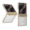 Folding Phone Case Galaxy Z Flip 8 7 6 5 4 3 Clear Plating Hinge Protection Shockproof
