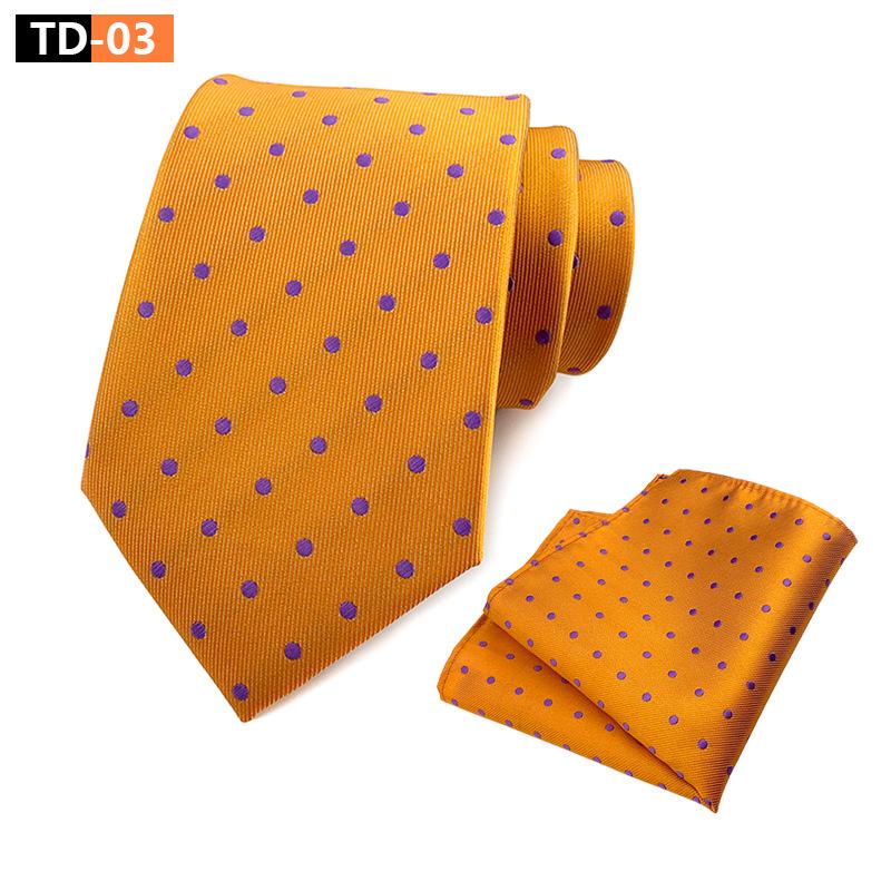 Suit Polka Dot Polka Dot Elegant Atmospheric Suit Tie Pocket Towel Suit
