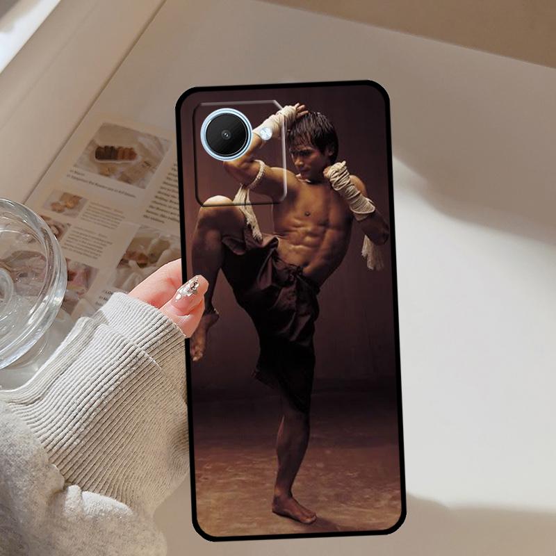 Muay Thai Kickboxen Kampf Für Realme C67 C75 C61 C55 C53 C51 C21Y C25S GT 7 Pro 5 6 GT 6T 10 11 12 13 14 Pro Plus Hülle