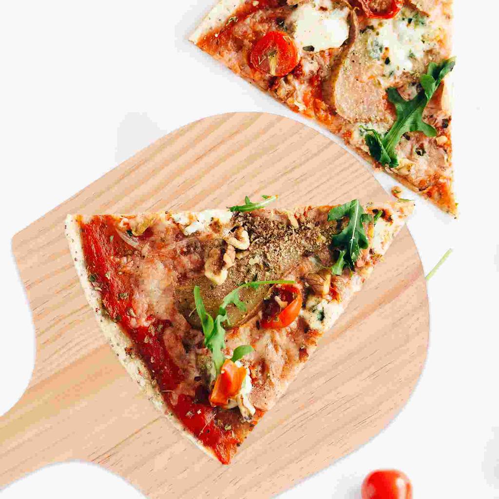 Metal Tray Pizza Tote Cheese Board Pancake Spatula Solid Wood Wooden Kitchen Tool