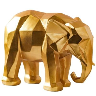 Vintage Abstract Elephant Figurine Resin Sculpture with Smooth Finishing for Decoration, Living Room, Shelf, Mantel, Home Decor
