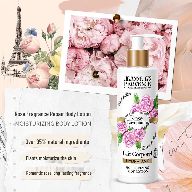 Jeanne en Provence Rose Scented Body Lotion