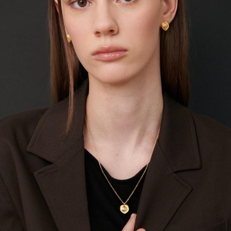 cotoit Heart Shell Earrings M(12mm)