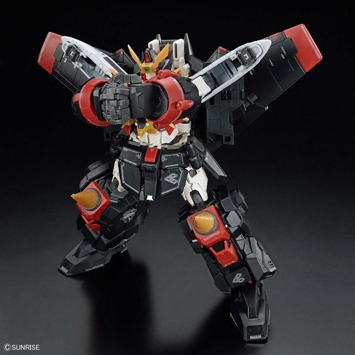 BANDAI SPIRITS RG Yuushaoh Gaogaigar Gaogaigar Color-Coded Plastic Model Kit (Black/Red) 40x30x30cm