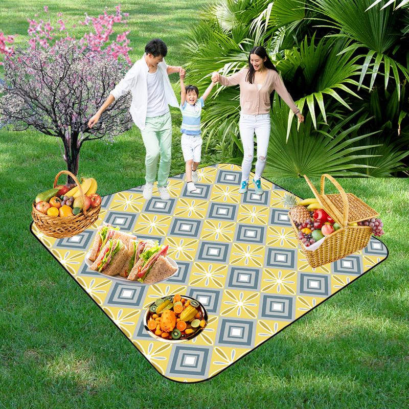 Picnic Blankets Extra Large, Waterproof Foldable Outdoor Beach Blanket,3-Layer Picnic Mat for Camping, Hiking, Travel, Park, Concerts