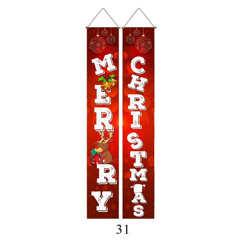 Elegant Nutcracker Christmas Decoration Hanging Door Banner Soldier Character Porch Sign