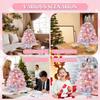 Artificial Christmas Tree Model Colorful Tree Desktop Ornaments Miniature Pine  Gift