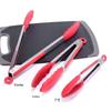 Cross-Border Stainless Steel & Silicone BBQ Grilling Tongs Set – 7", 9", 12"
