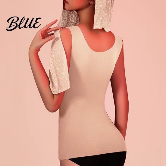 V-neck Padded Vest German Velvet Pads Seamless with Chest Women Bottoming Sleeveless Thick Thermal Base