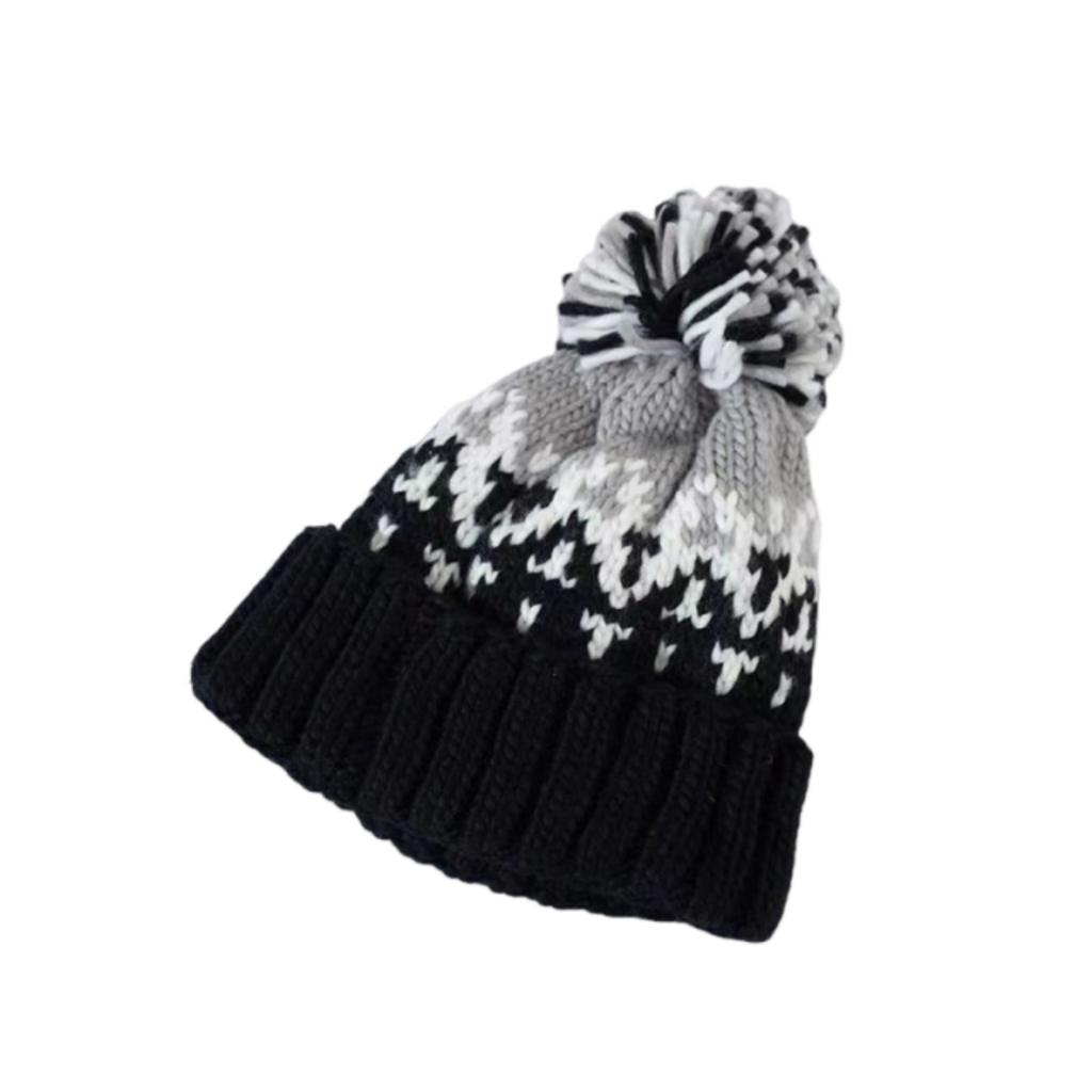 Woman Winter Hat Fashion Cute Skiing Cashmere Autumn Beanies With Pompom Warm Wool Acrylic Beanies Winter Hat Bonnet Caps