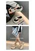 Women's Thick-Soled Summer Flip-Flops: Big-Eyed Dog, EVA, Height-Increasing, Non-Slip Sandals