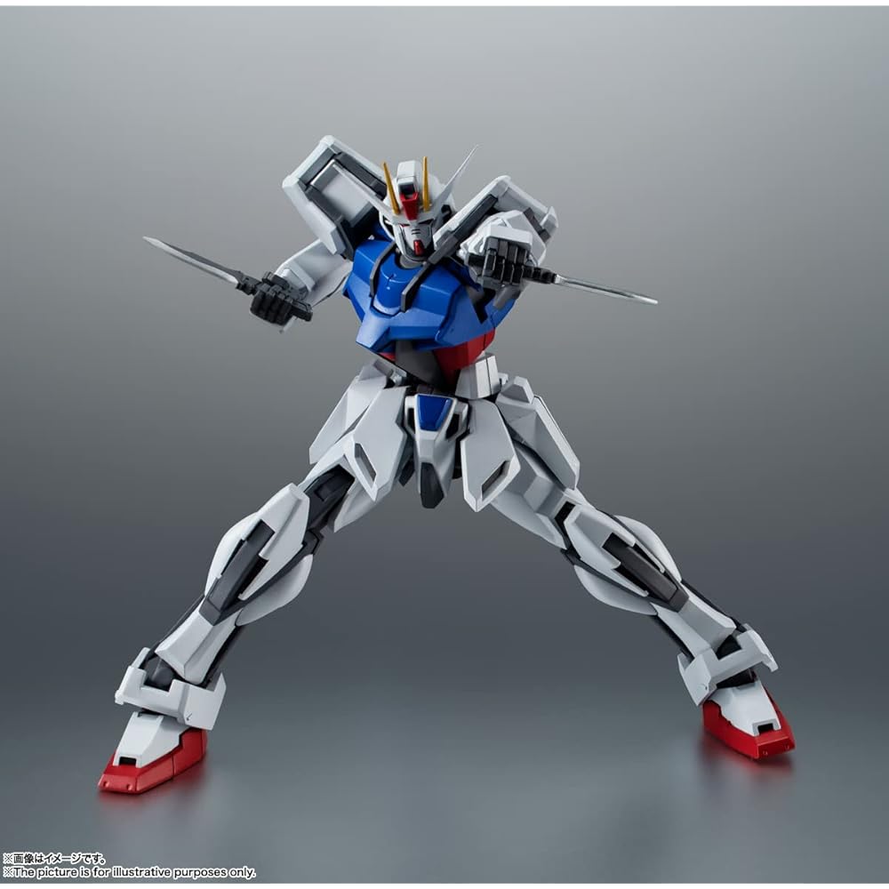 TAMASHII NATIONS ROBOT Spirits Gundam SEED GAT-X105 Strike Gundam A.N.I.M.E. 125mm PVC ABS Action Figure