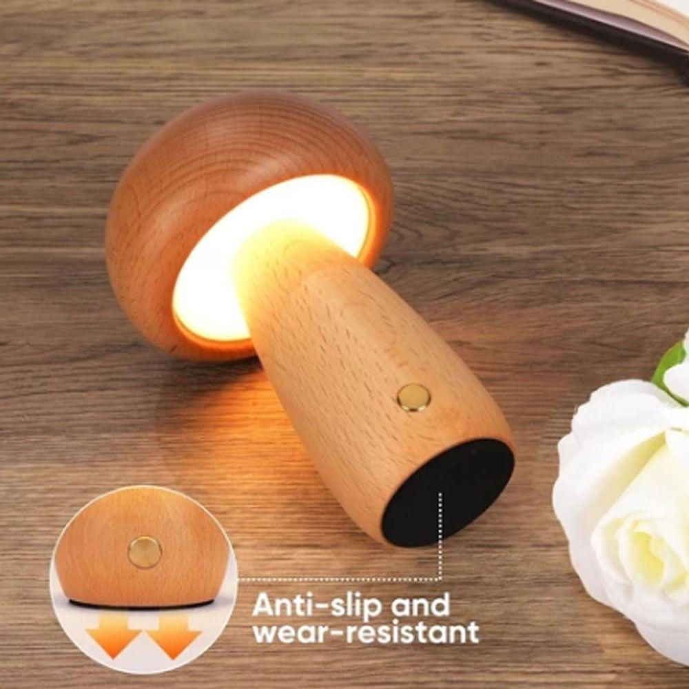 Wiederaufladbare LED-Pilz-Nachtlicht USB Dimmbares Nachtlicht Kreatives Geschenk Beistelllampe